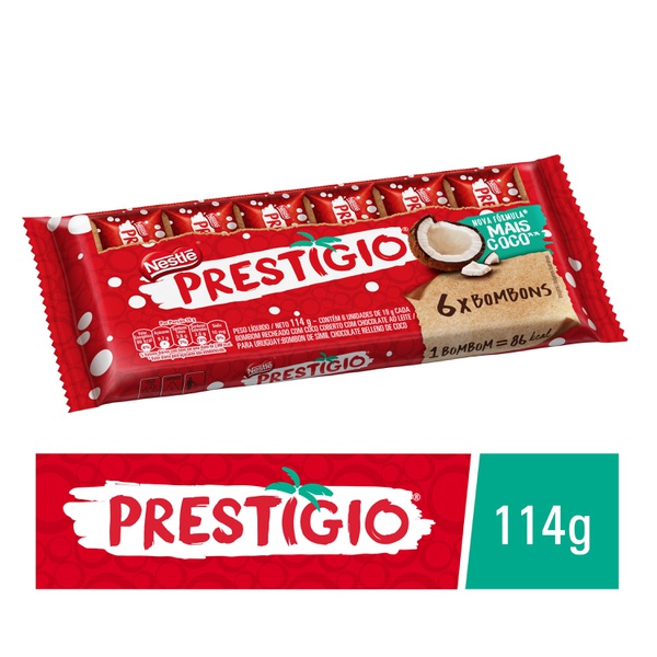 Chocolate Prestígio Flowpack 114g