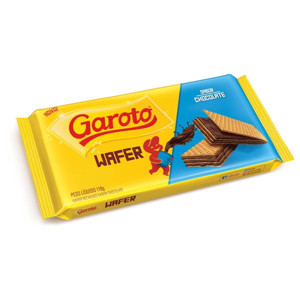 Biscoito Garoto Wafer Chocolate 110g