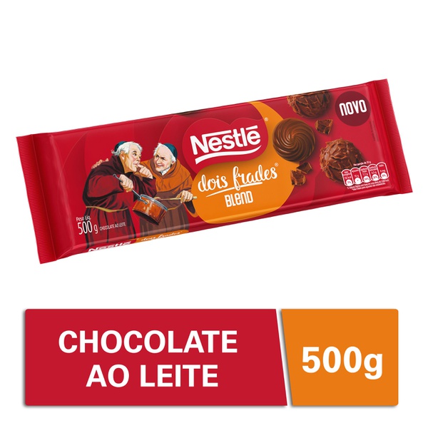 Chocolate para Cobertura Nestlé Dois Frades Blend 500g