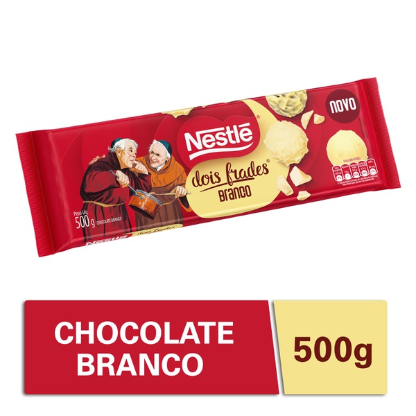 Chocolate Para Cobertura Nestlé Dois Frades Branco 500g