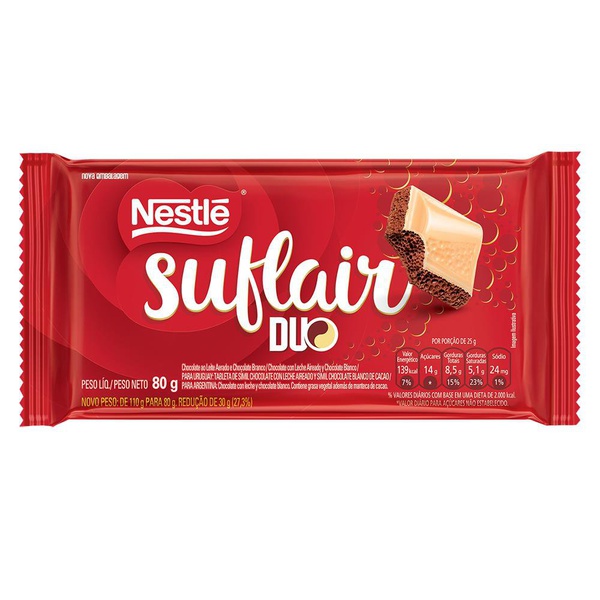Chocolate Suflair Duo 80g