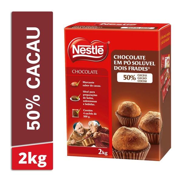 Chocolate Em Pó Nestlé Dois Frades 2kg