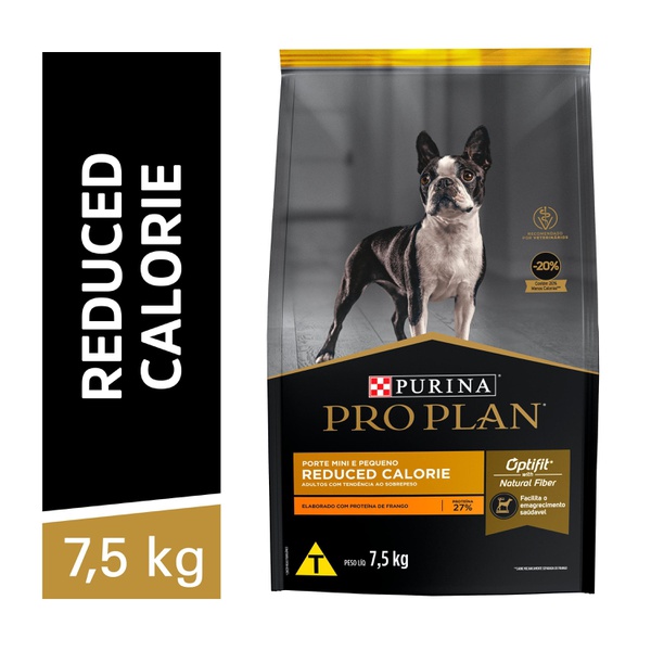 Pro Plan Reduced Calorie Ração Seca Para Cães Adultos Minis & Pequenos Frango 7,5kg