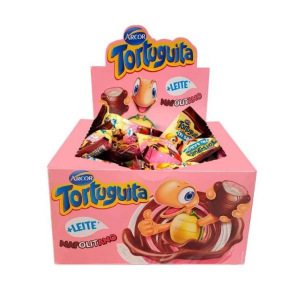 Chocolate Tortuguita Napolitano 15.5g com 24 Unidades