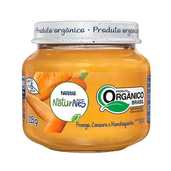 Naturnes Frango Cenoura e Mandioca Organica 115g
