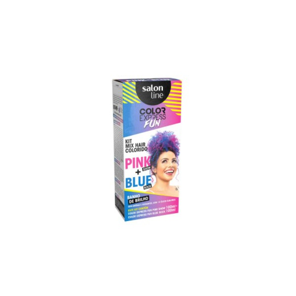Tonalizante Color Kit Express Fun Blue Rock e Pink Show 100ml