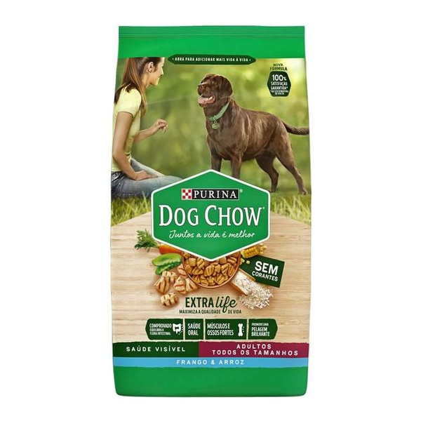Dog Chow Adultos Extralife Frango e Arroz 15kg