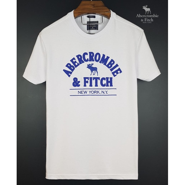Camiseta Abercrombie Branco/Azul