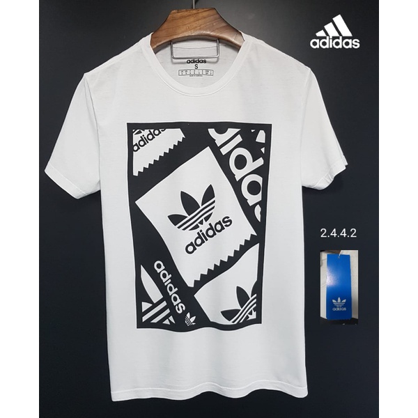 camisa adidas preta e branca