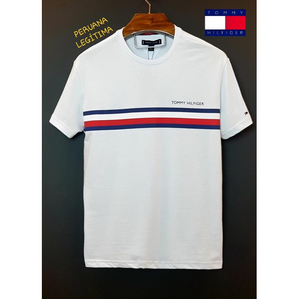 Camiseta Tommy Peruana Branca Detalhes