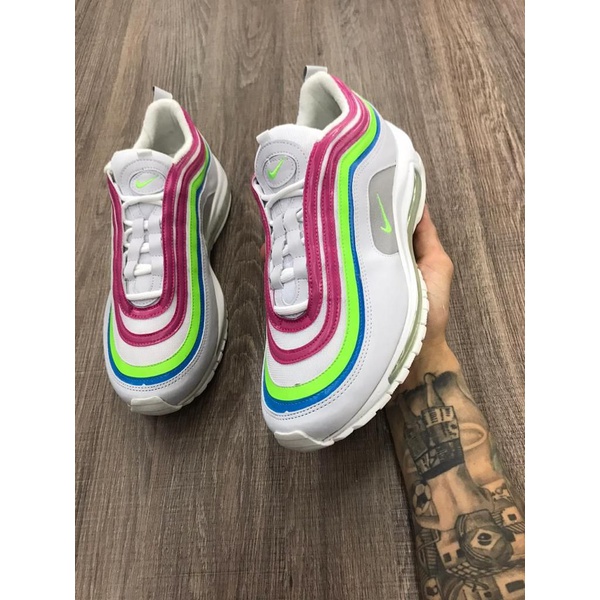 nike 97 branco e rosa