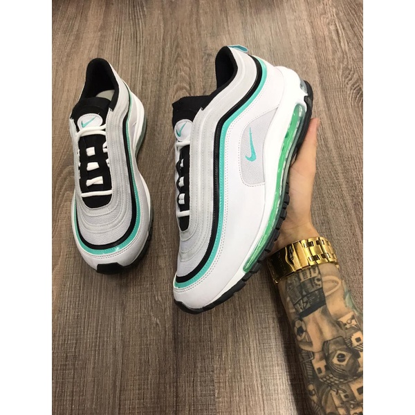 air max 95 branco com verde agua