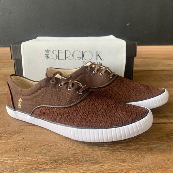 SAPATENIS SERGIO K COURO MARROM | TCHUCO STORE - GRANDES MARCAS