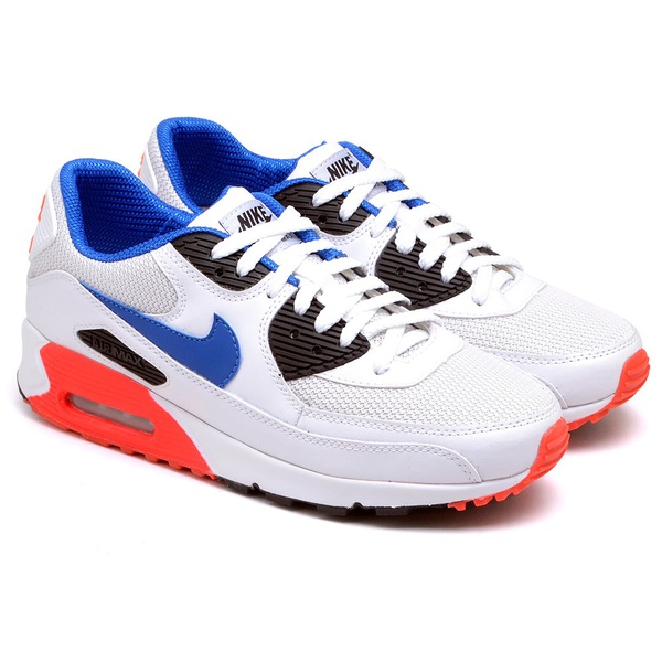 air max 90 branco com azul