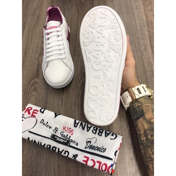 tenis dolce gabbana rosa