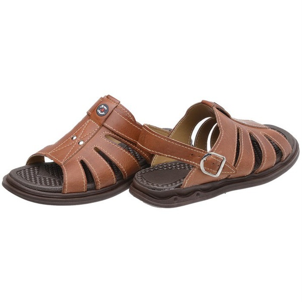 sandalia franciscana couro masculina