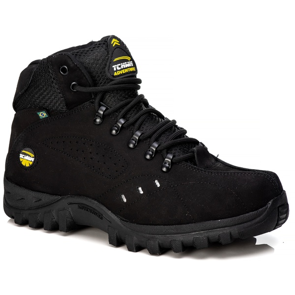 bota nobuck preta