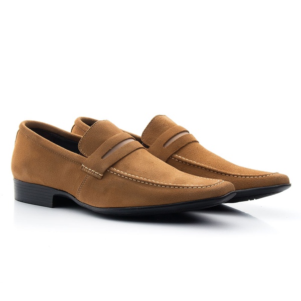 sapato mocassim masculino com cadarço