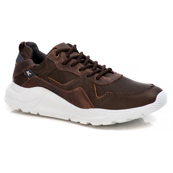 tenis jogging masculino couro