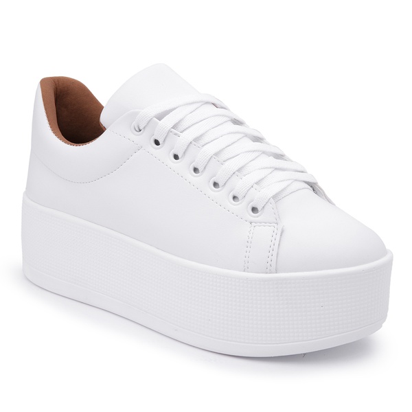 tenis de plataforma branco