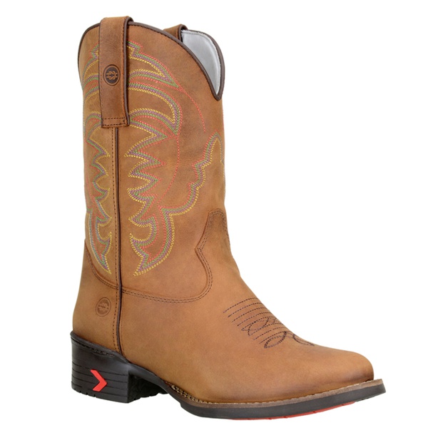 bota texana masculina bico redondo