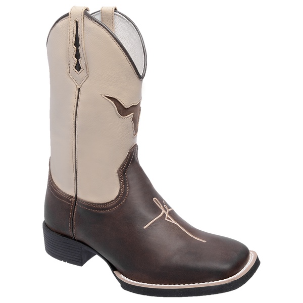bota de couro de boi