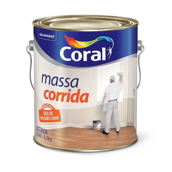 MASSA CORRIDA 6KG CORAL
