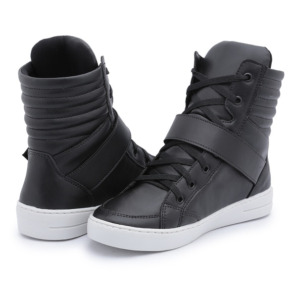 sapatenis preto cano alto