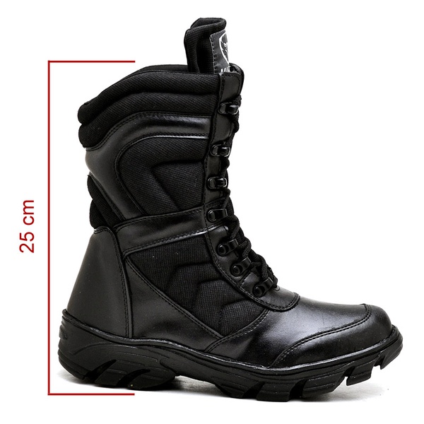 coturno militar preto