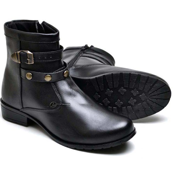 bota cano curto linha conforto