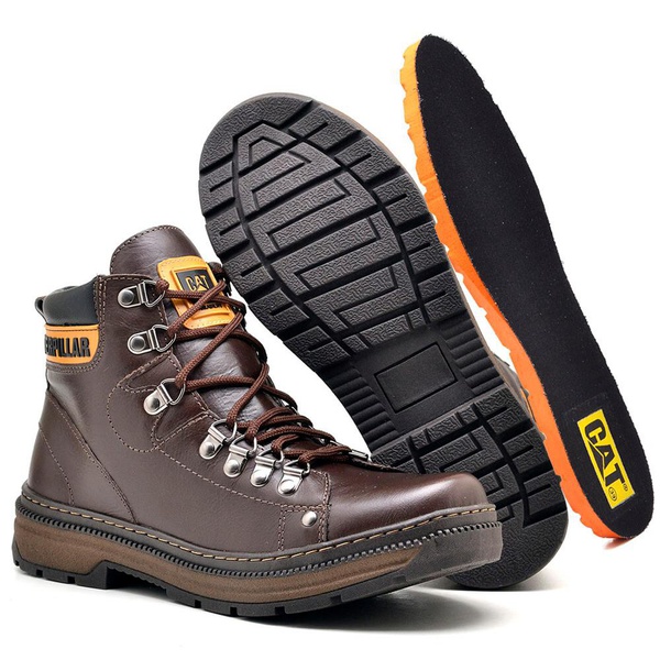 Bota Adventure Caterpillar Marrom | Top Franca Shoes | Calçados  confortáveis em Couro