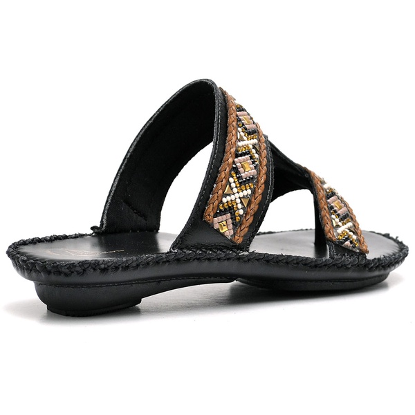 Sandalia Chinelo Feminino Confort Preto | Sapataria Martins | Calçados  confortáveis em Couro