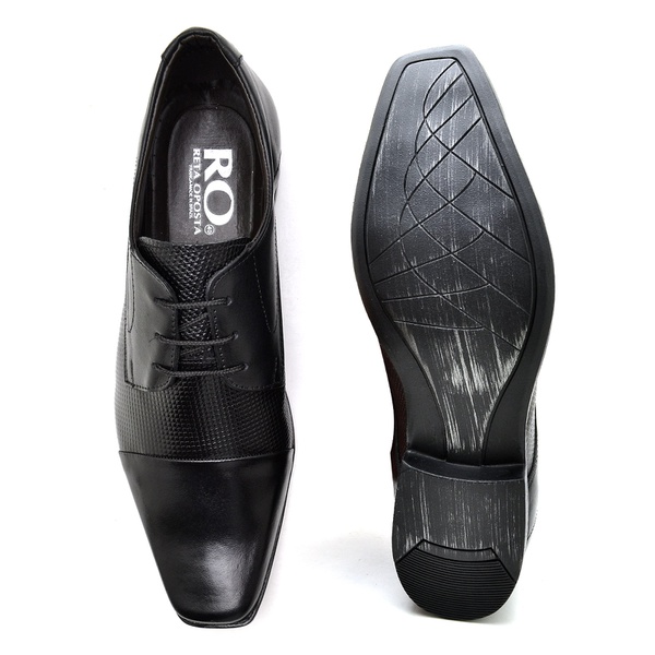 Sapato Social Reta Oposta | Top Franca Shoes | Calçados confortáveis em  Couro