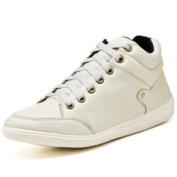 Bota Botinha Casual Marfim | Diconfort Calçados | Calçados confortáveis e  anatômicos