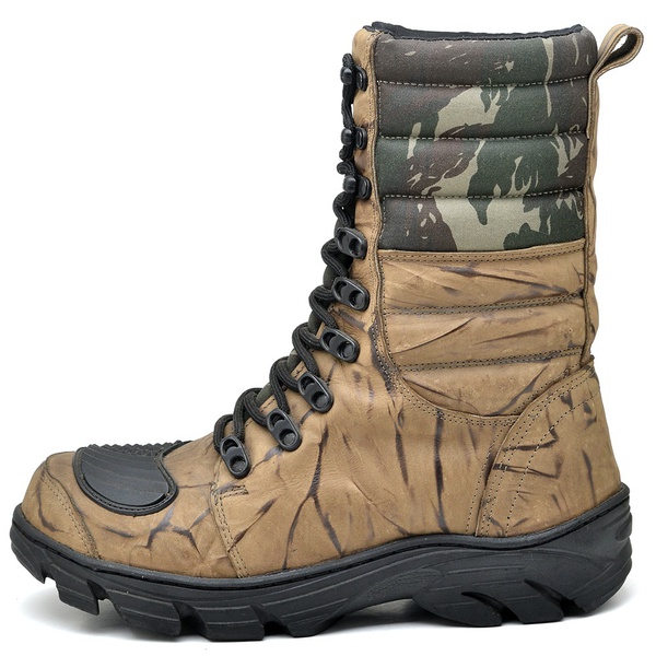 coturno militar bege