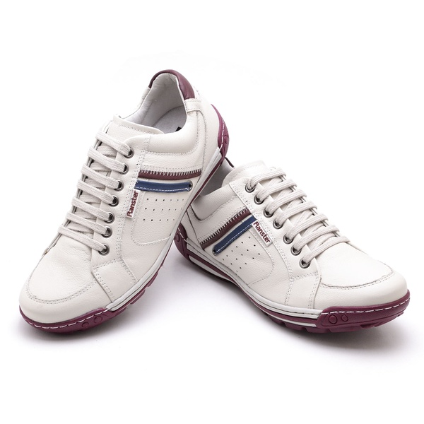 Sapatênis Casual Masculino Gelo e Bordô | Diconfort Calçados | Calçados  confortáveis e anatômicos