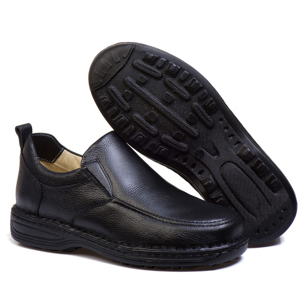 Sapato Social Masculino de Calçar Ortopédico Flexível e Conforto Preto |  Diconfort Calçados | Calçados confortáveis e anatômicos