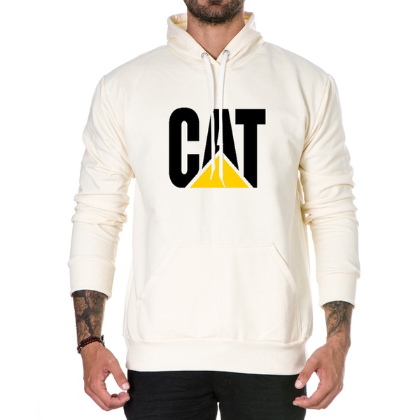caterpillar pullover moletom com capuz