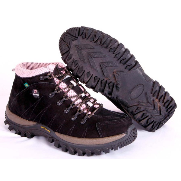 TÊNIS COTURNO ADVENTURE FEMININO BERGALLY CAFÉ | Top Franca Shoes |  Calçados confortáveis em Couro