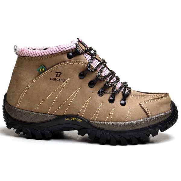 TÊNIS COTURNO ADVENTURE FEMININO BERGALLY CASTOR | Top Franca Shoes |  Calçados confortáveis em Couro