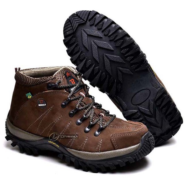 TÊNIS COTURNO ADVENTURE MASCULINO BERGALLY CAFÉ | Sapataria Martins |  Calçados confortáveis em Couro