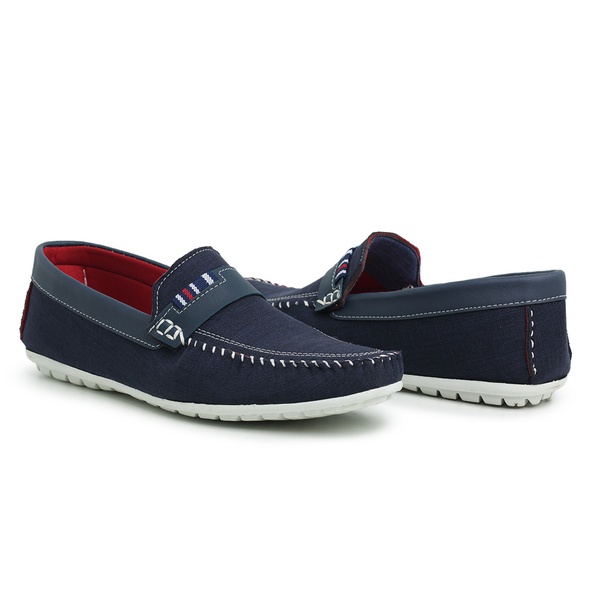 Sapato Masculino Mocassim Top Franca Shoes Azul | Top Franca Shoes |  Calçados confortáveis em Couro