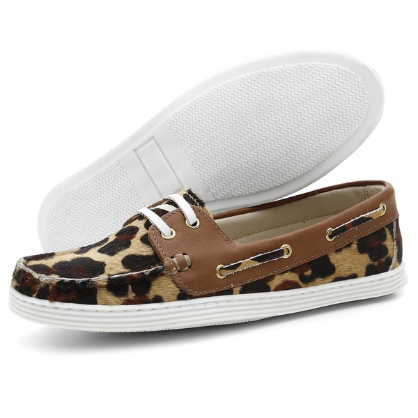mocassim feminino onça