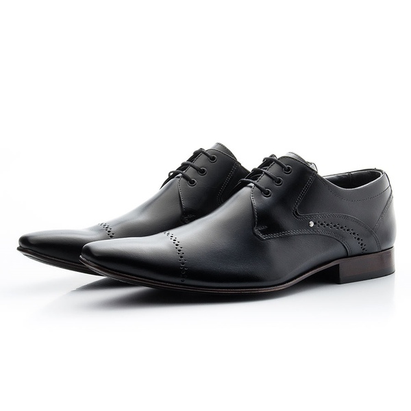 Sapato Social Estilo Italiano Em Couro Legítimo Com Cadarço | Top Franca  Shoes | Calçados confortáveis em Couro