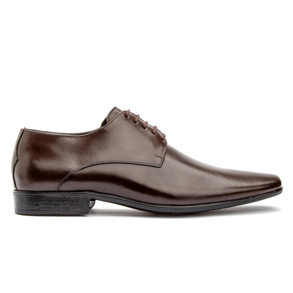 Sapato Social com Cadarço Estilo Italiano Couro Legítimo Marrom Café |  Torani Calçados