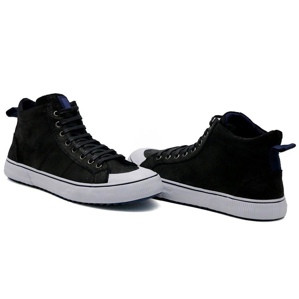 tenis cano medio masculino preto