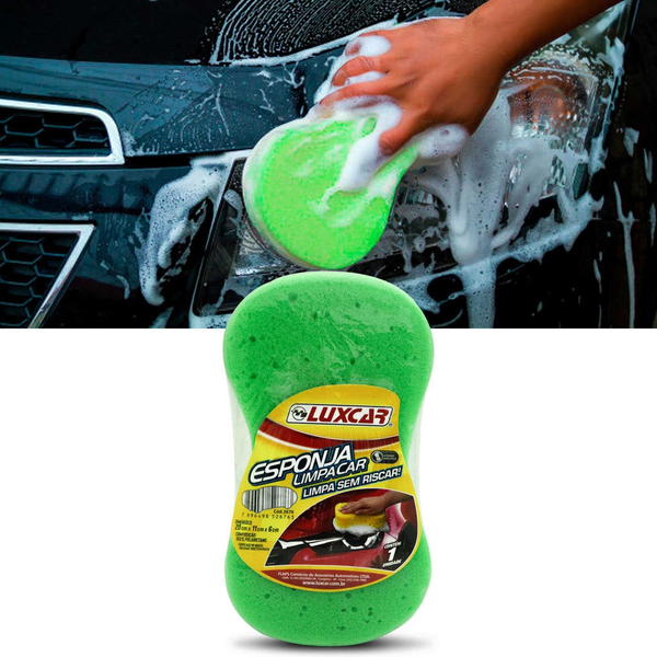 Esponja Lavar Auto Luxcar 