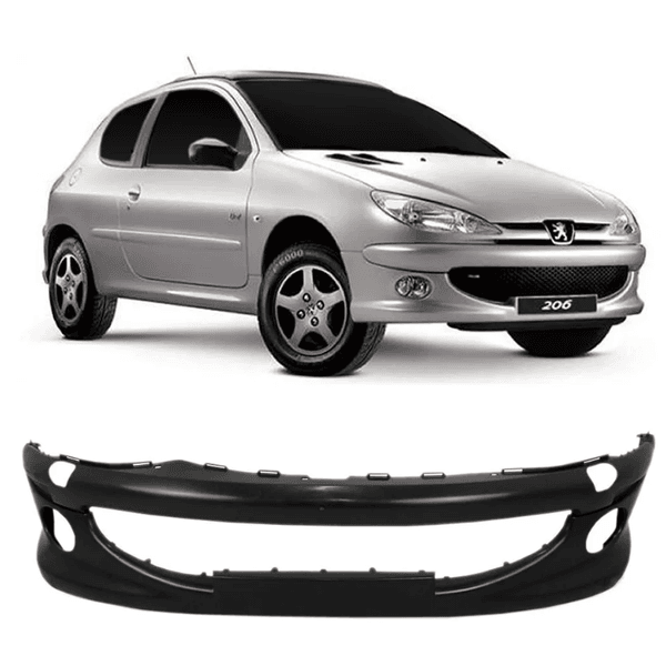Parachoque Dianteiro Peugeot 206/ 2005 a 2008 Com Milha e Sem Grade ...