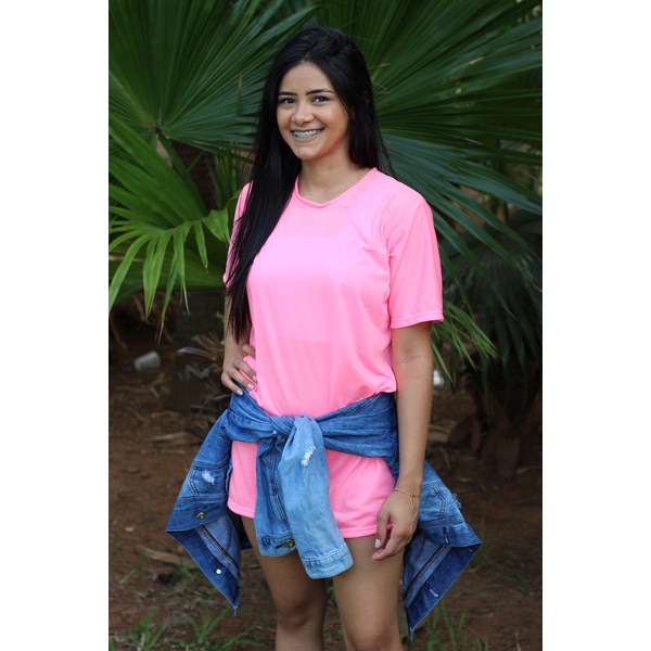 camiseta vestido neon