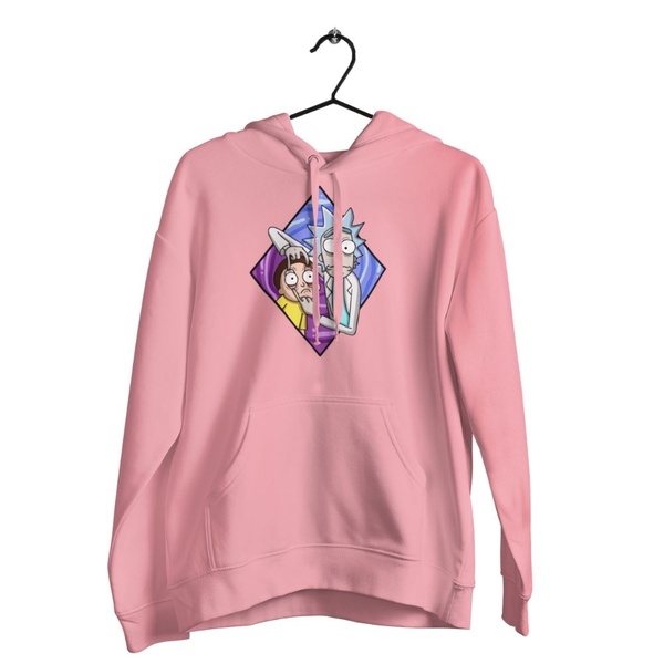 rick and morty pink moletom com capuz